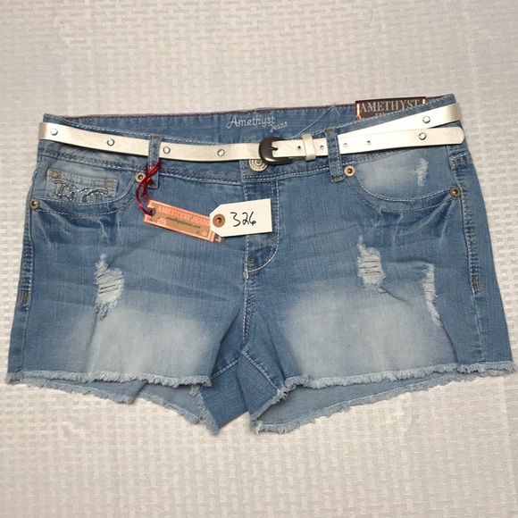 Amethyst Jeans Pants - Amethyst jean shorts size 13